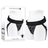 Gender X DOUBLE RIDER Adjustable Harness 71-122 cm Black Bodyforms